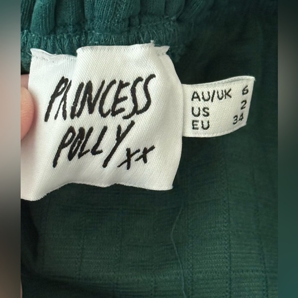 Princess Polly Aarabella Jogger Sweatpants - Deep Green, Size US 2 - Picture 13 of 15